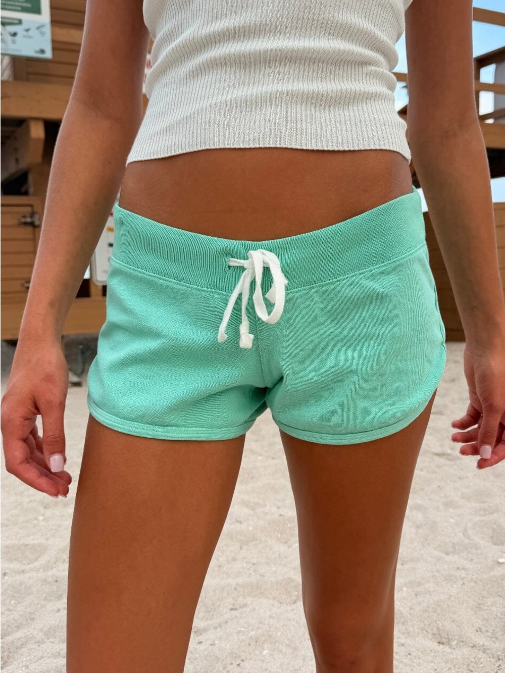 NWT Brandy Melville Teal Marcie Shorts